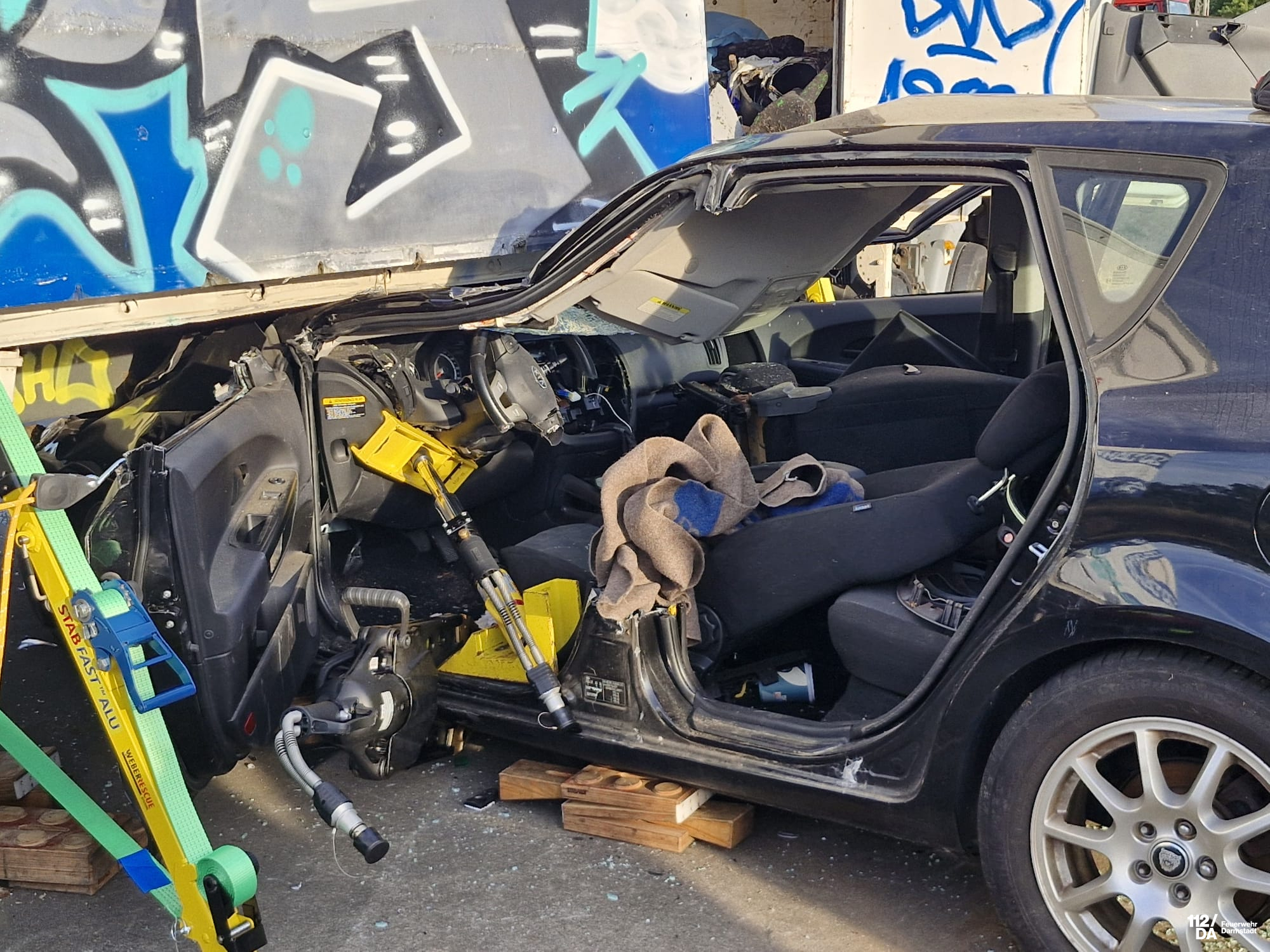 Nach komplexer Arbeit - Person gerettet